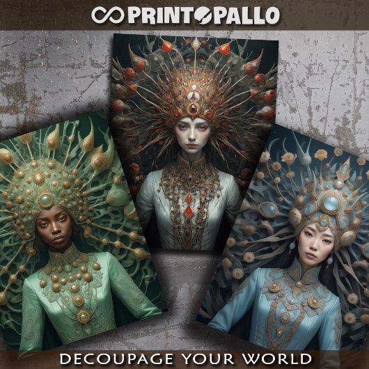 Drei Farben, eine Menschheit - Geschenkpapier Set