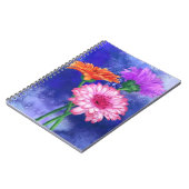 Drei-Farben-Gerberas-Notebook Notizblock (Linke Seite)