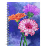 Drei-Farben-Gerberas-Notebook Notizblock (Vorderseite)
