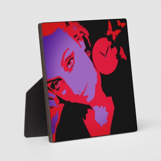 Drei Farben Portait Tabletop Plaque mit Easel Fotoplatte (Vorderseite)