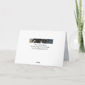 Drei farbenfrohe Pferde - Grußkarte Karte (Rückseite)