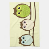 Drei farbenfrohe Wölfe Geschirrtuch (Vertikal)