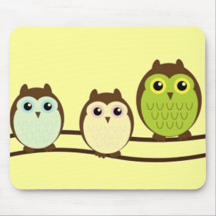 Drei farbenfrohe Wölfe Mousepad