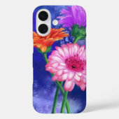 Drei farbige Gerberas iPhone Case (Rückseite)