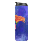 Drei farbige Gerberas-Thermal-Tumbler-Malerei Thermosbecher (Nach rechts gedreht)