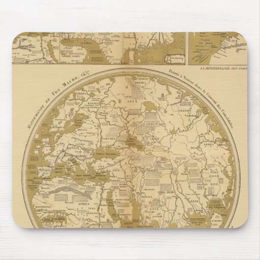 Drei farbige Karten Mousepad (Vorne)