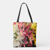 Drei farbige Lilien Tasche (Rückseite)