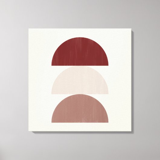 Drei farblackierte Crescent 01 Leinwanddruck (Vorderseite)