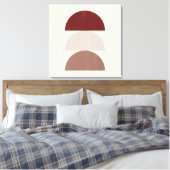 Drei farblackierte Crescent 01 Leinwanddruck (Insitu (Schlafzimmer))