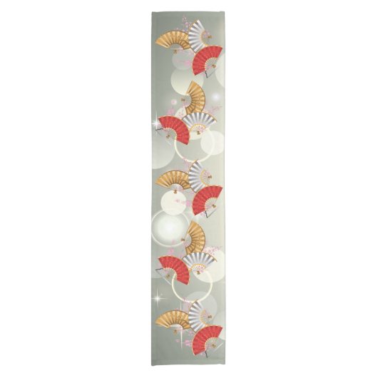 Drei Federlüfter Kurzer Tischläufer (Vorderseite)