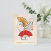 Drei Federlüfter Postkarte (Stehend Vorderseite)