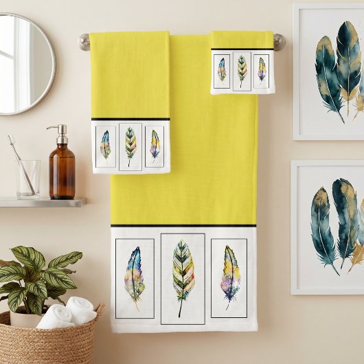 Drei Federn Badehandtuch Set