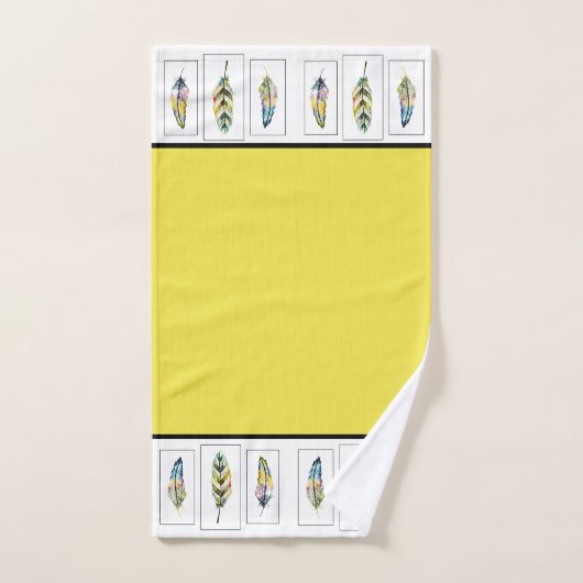 Drei Federn Badehandtuch Set (Handtuch)