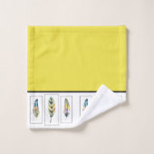 Drei Federn Badehandtuch Set (Waschlappen)