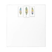 Drei Federn Notizblock (Vorderseite)