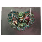 Drei Feen, die Begleiter des magischen Herzens. Große Geschenktüte (Rückseite)