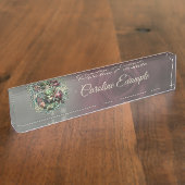 Drei Feen, die Begleiter des magischen Herzens. Namensplakette (Seite)