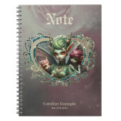 Drei Feen die Begleiter des magischen Herzens Notizblock (Vorderseite)