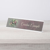 Drei Feen, die Begleiter des magischen Herzens. Schreibtischnamensplakette (Vorderseite )