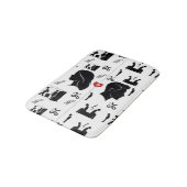 Drei fehlende Chancen Bath Mat | Emotionale Décor Badematte (Schrägansicht)