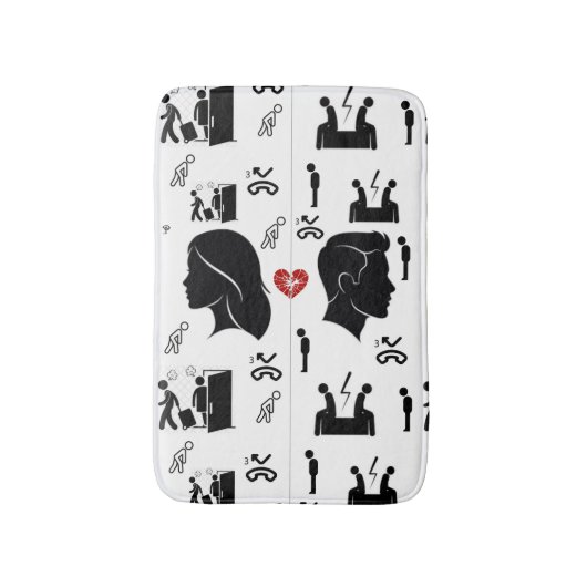 Drei fehlende Chancen Bath Mat | Emotionale Décor Badematte (Vorderseite Vertikal)