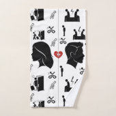 Drei fehlende Chancen Handtuch-Set | Emotionale Dé Badhandtuch Set (Handtuch)