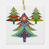 DREI FERIENBÄUME KERAMIKORNAMENT (Vorderseite)