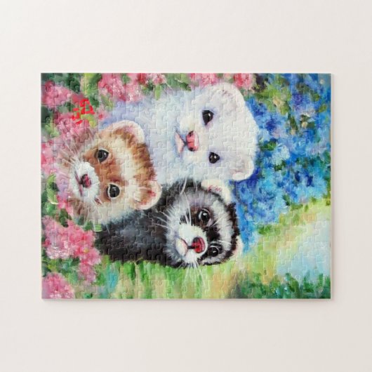 DREI FERRETS SOMMERPUZZLE PUZZLE (Horizontal)