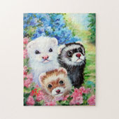DREI FERRETS SOMMERPUZZLE PUZZLE (Vertikal)