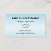 Drei festliche Weihnachtspenguinen auf hellblau Visitenkarte (Rückseite)