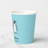 Drei festliche Weihnachtspinguine mit individuelle Pappbecher (Links)