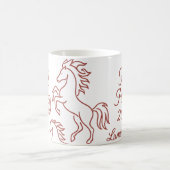 Drei Feuerpferd-Tasse 2026 Kaffeetasse (Mittel)