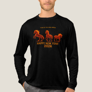 Drei Feuerpferde Feuerstute Sternzeichen-Design Tri-Blend Shirt