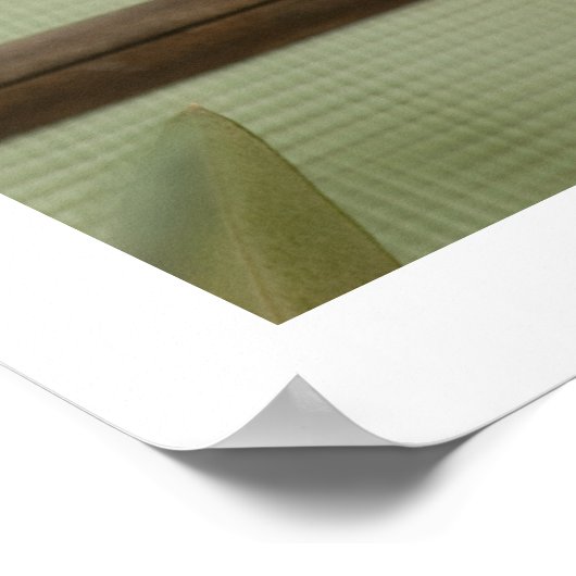 Drei Finish auf einer Twig Poster (Ecke)