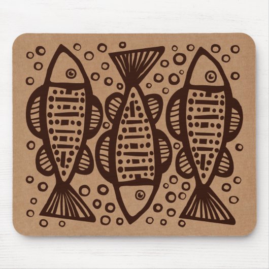 Drei Fische - Faltschachtel Tex Mousepad (Vorne)