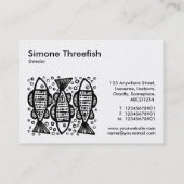 Drei Fische - Gold Card Visitenkarte (Rückseite)