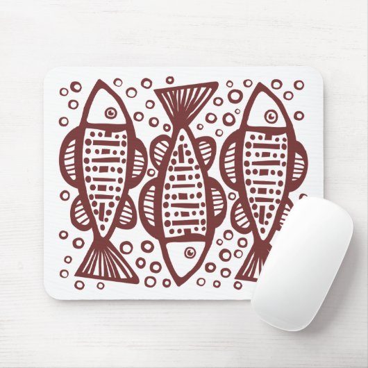 Drei Fische Mousepad (Mit Mouse)