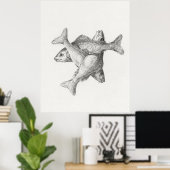 Drei Fische Poster (Heimbüro)