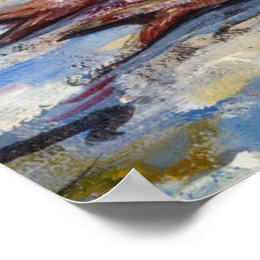 Drei Fische Poster (Ecke)