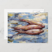 Drei Fische Postkarte (Vorne/Hinten)
