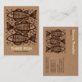 Drei Fische - Sammelpack Tex Visitenkarte (Vorne/Hinten)