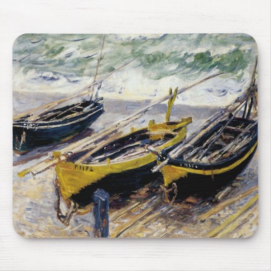 Drei Fischerboote Mousepad (Vorne)