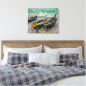 Drei Fischerboote von Claude Monet Leinwanddruck (Insitu (Schlafzimmer))