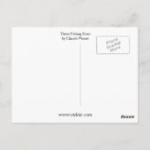 Drei Fischerboote von Monet Postkarte (Rückseite)