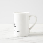 Drei Flamingo Vögel und Punkte Tasse / Tasse (Rechts)