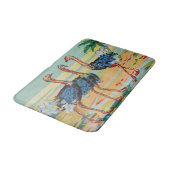 Drei Flamingos Badematte (Schrägansicht)
