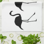 Drei Flamingos Geschirrtuch (Gefaltet)