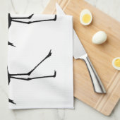 Drei Flamingos Geschirrtuch (Viertel Falte)