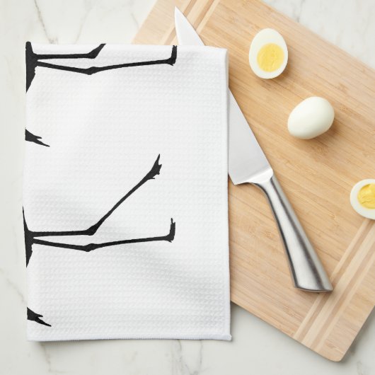 Drei Flamingos Geschirrtuch (Viertel Falte)