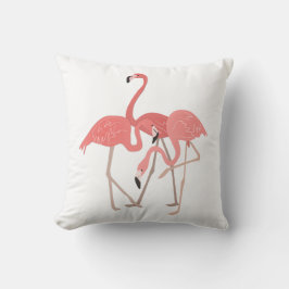 Drei Flamingos Tropical Kissen